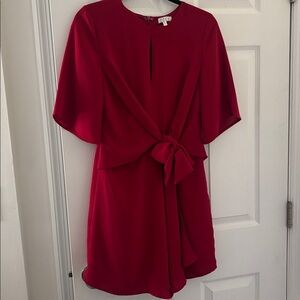 TCEC Red Dress with Bow Detail